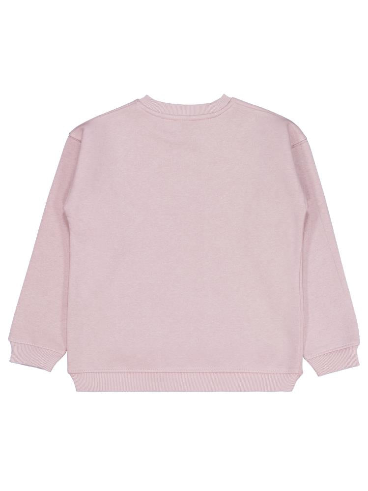 Civil Girls POSSITIVE Baskılı 6-9 Yaş Sweatshirt - Pembe