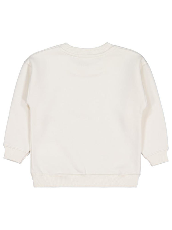 Civil Girls Leopar Baskılı 2-5 Yaş Sweatshirt - Ekru