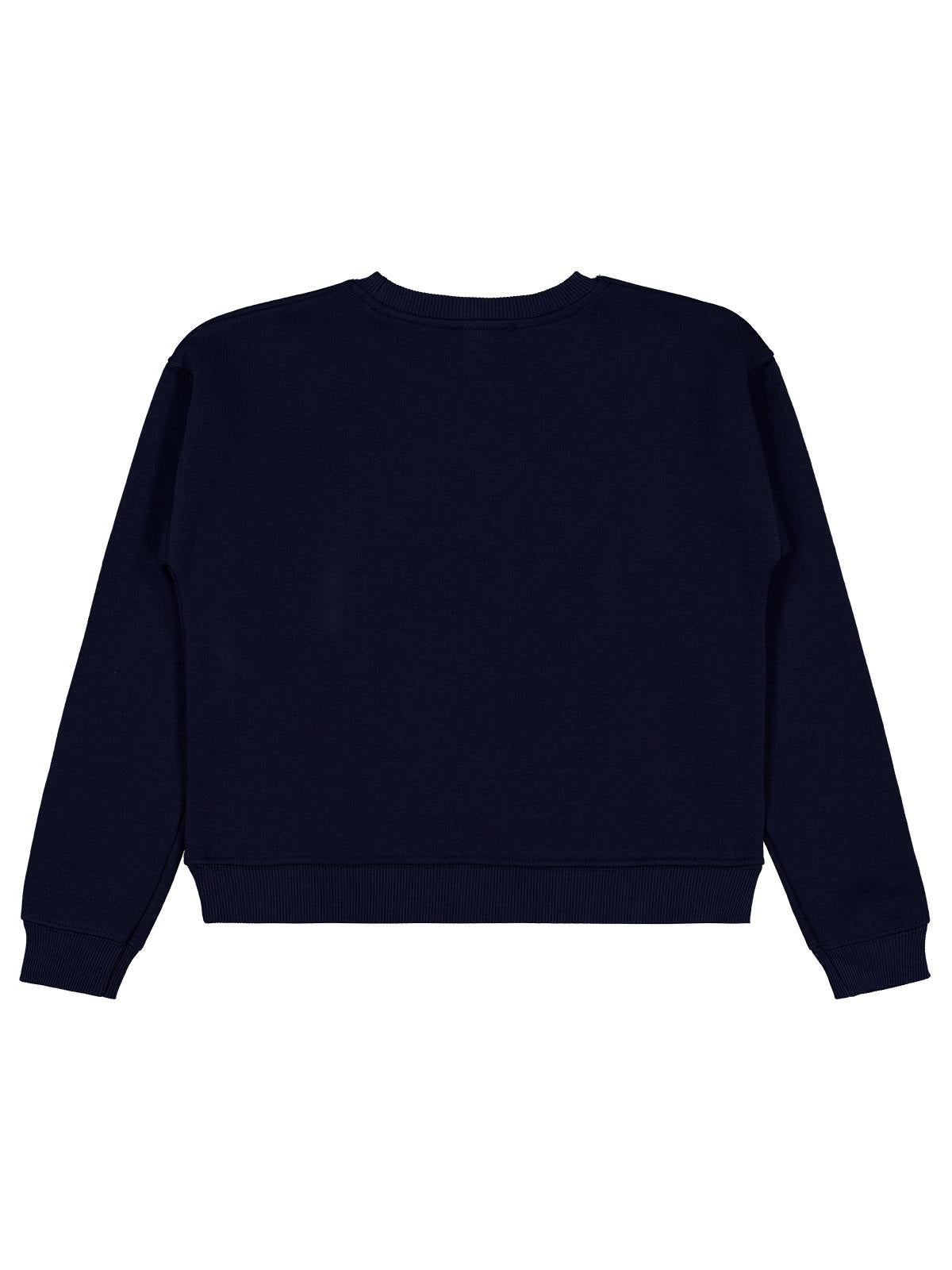 Civil Kız Çocuk Los Angeles Baskılı Sweatshirt | 3 İp Uzun Kol | Okul Kreş ve Günlük Kullanım - Lacivert