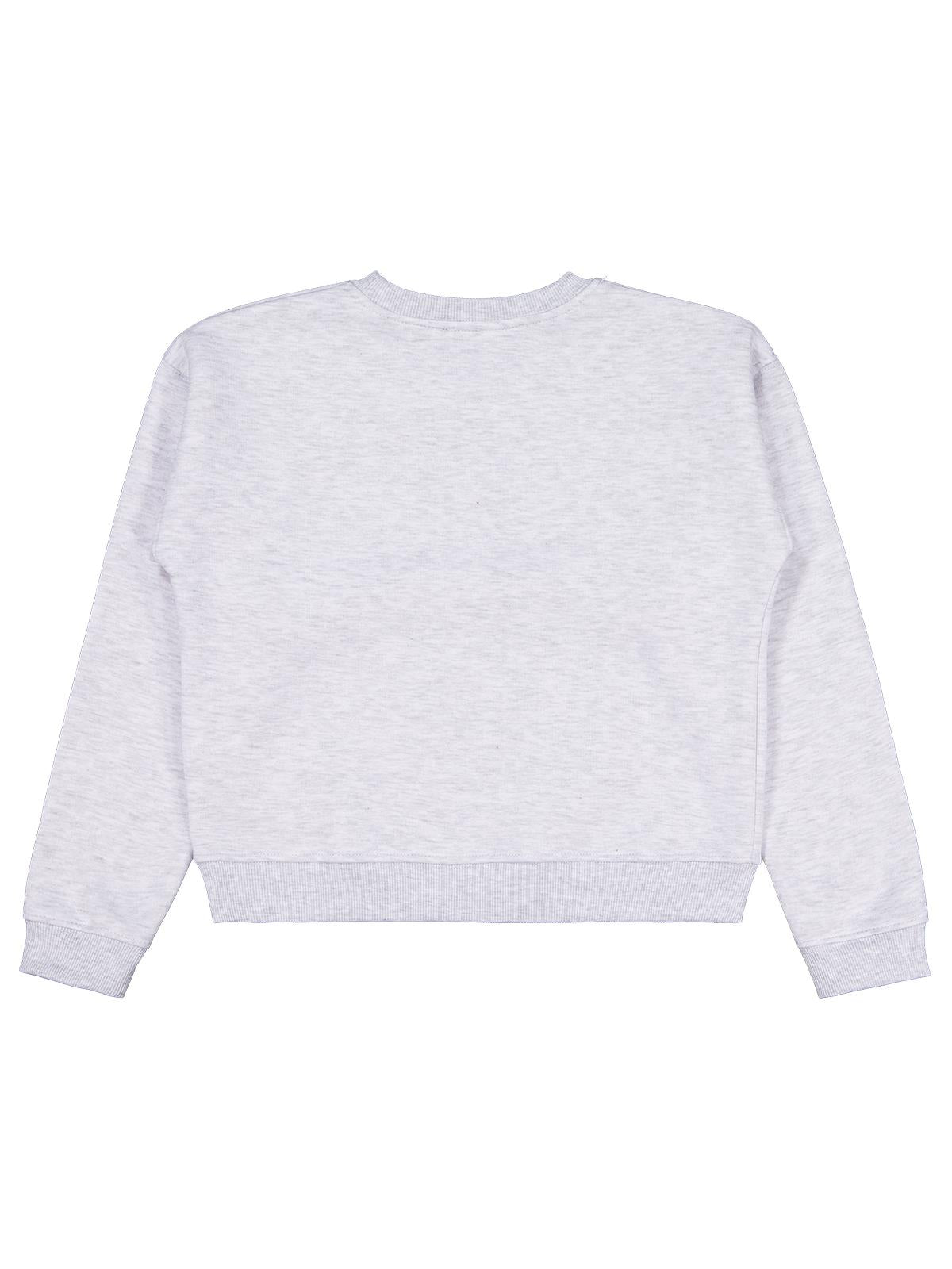 Civil Kız Çocuk Los Angeles Baskılı Sweatshirt | 3 İp Uzun Kol | Okul Kreş ve Günlük Kullanım - Gri