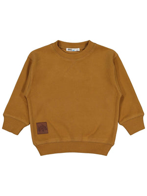 Civil Boys Karyoka Dikişli 2-5 Yaş Sweatshirt - Kahve