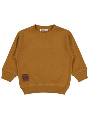 Civil Boys Karyoka Dikişli 2-5 Yaş Sweatshirt - Kahverengi
