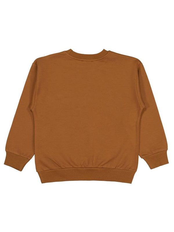 Civil Boys Giant Rex Baskılı 6-9 Yaş Sweatshirt - Kahverengi