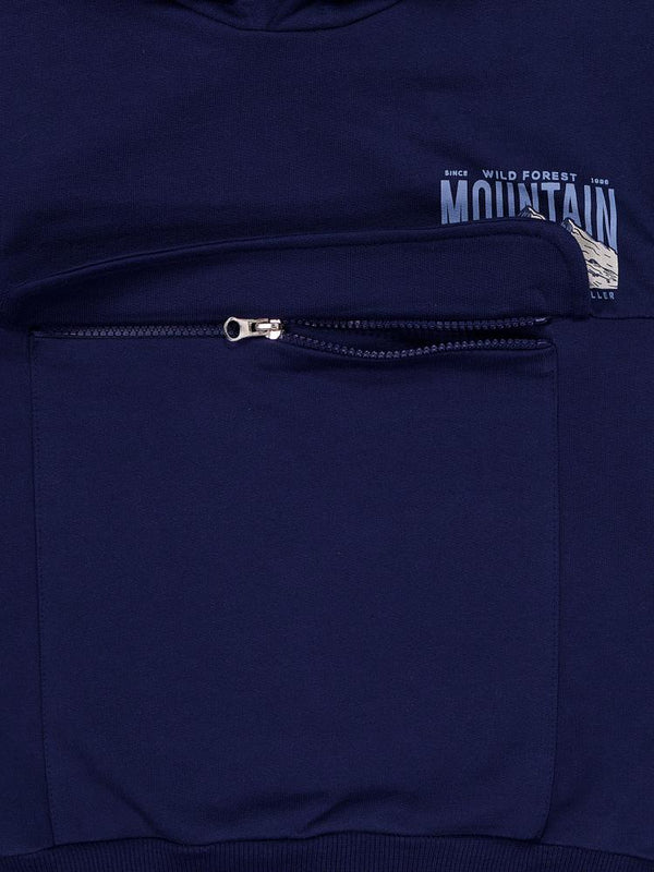 Civil Boys Mountaın Baskılı 6-9 Yaş Sweatshirt - Lacivert