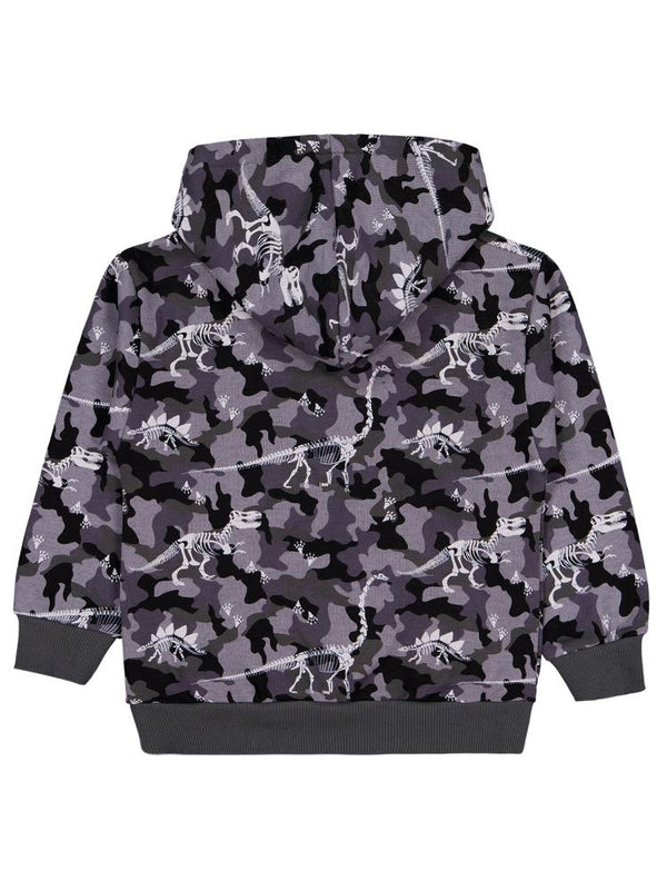 Civil Boys Giant Rex Baskılı Kapşonlu 6-9 Yaş Sweatshirt - Gri