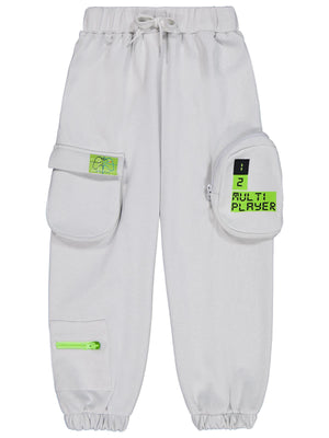 Civil Boys Multi Player Baskılı 6-9 Yaş Eşofman Altı - Gri