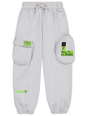 Civil Boys Multi Player Baskılı 6-9 Yaş Eşofman Altı - Gri