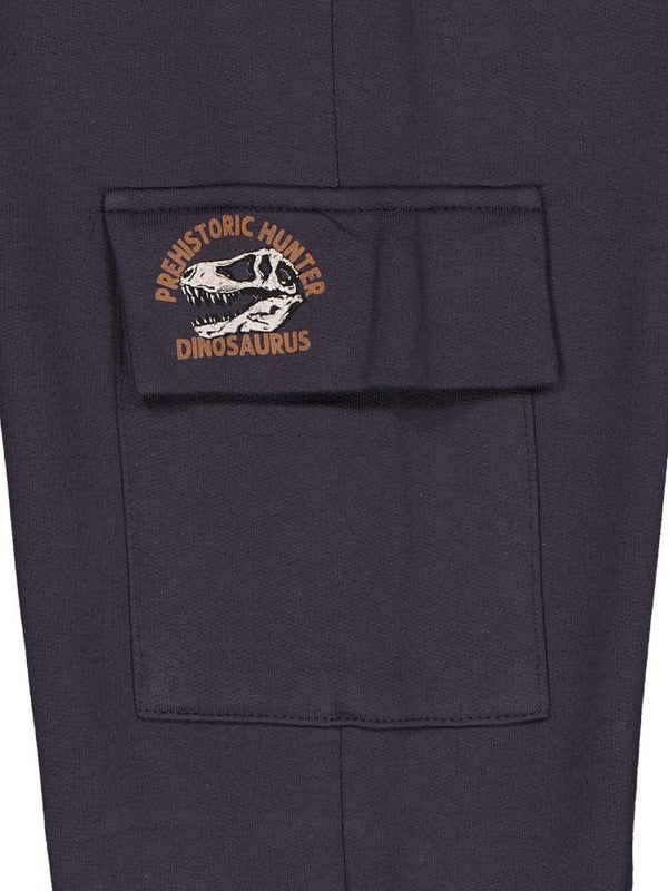 Civil Boys Cep Kapağı Prehıstorıc Baskılı 10-13 Yaş Eşofman Altı - Gri