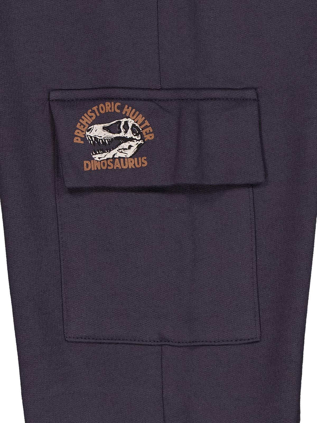 Civil Boys Cep Kapağı Prehıstorıc Baskılı 10-13 Yaş Eşofman Altı - Gri