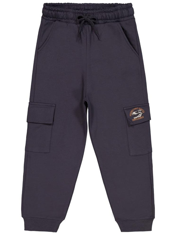 Civil Boys Cep Kapağı Prehıstorıc Baskılı 10-13 Yaş Eşofman Altı - Gri