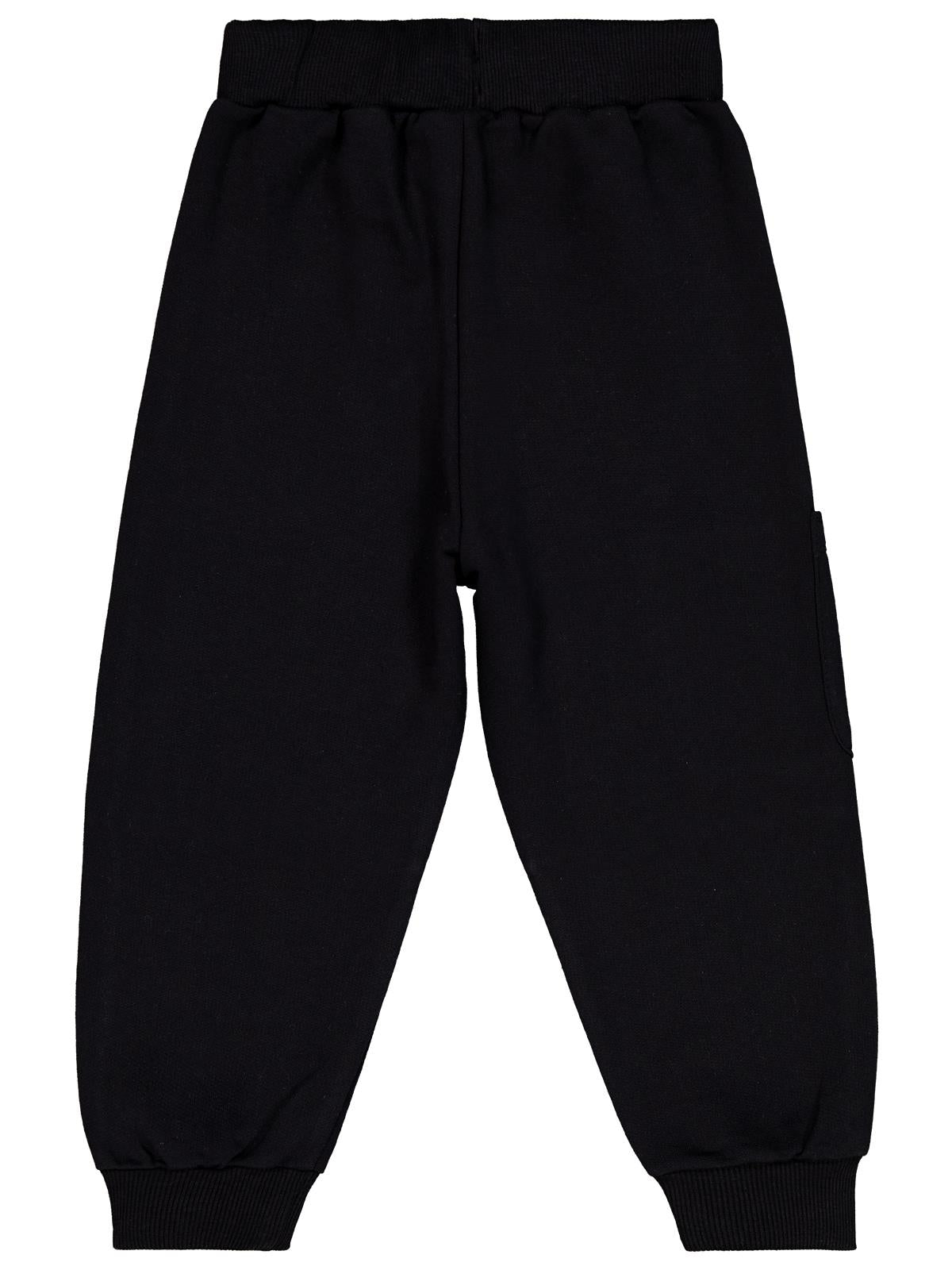 Civil Boys Canavar Baskılı 2-5 Yaş Eşofman Altı - Siyah