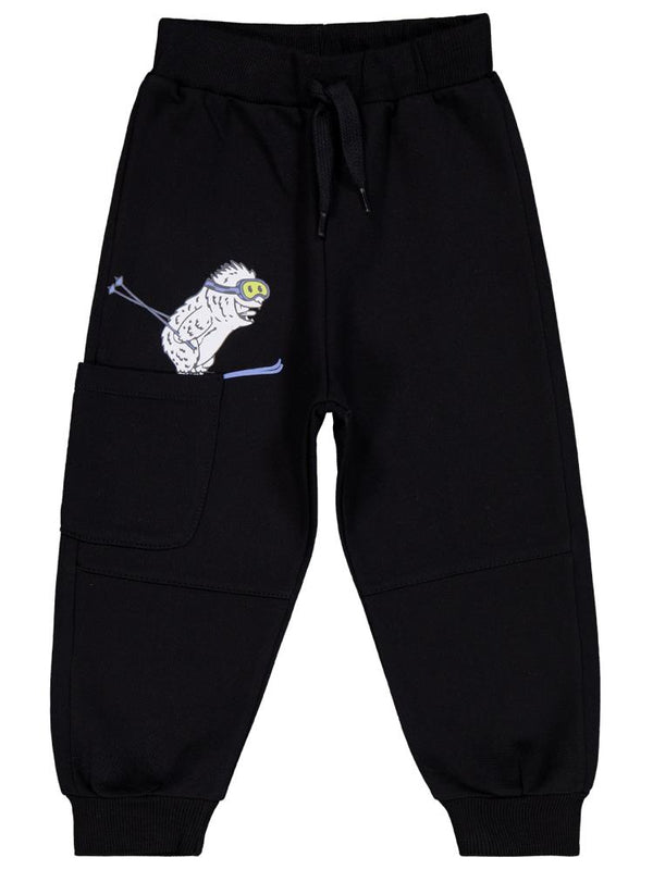 Civil Boys Canavar Baskılı 2-5 Yaş Eşofman Altı - Siyah