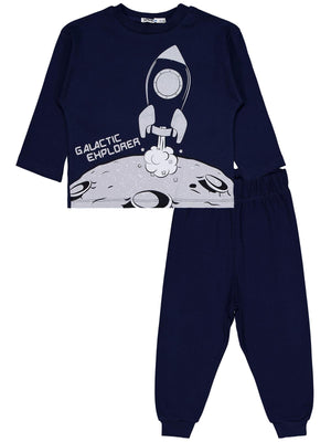 Civil Boys Galatic Baskılı 2-5 Yaş Eşofman Takımı - Lacivert