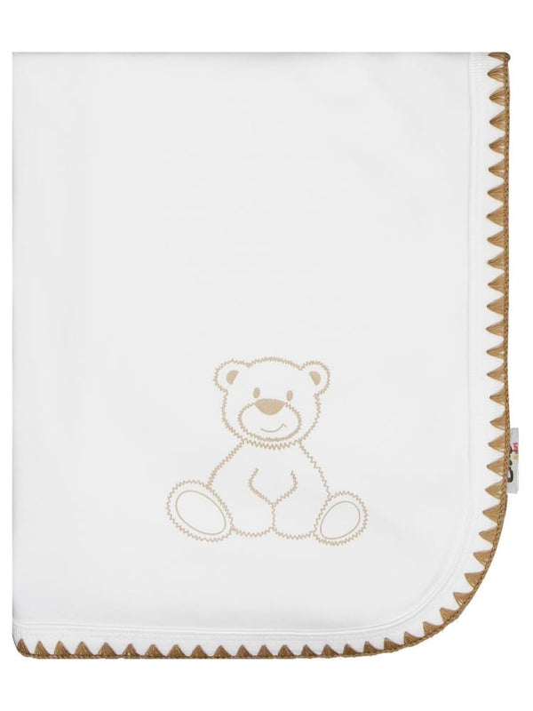 Civil Baby Ayıcık Baskılı Battaniye - Ekru