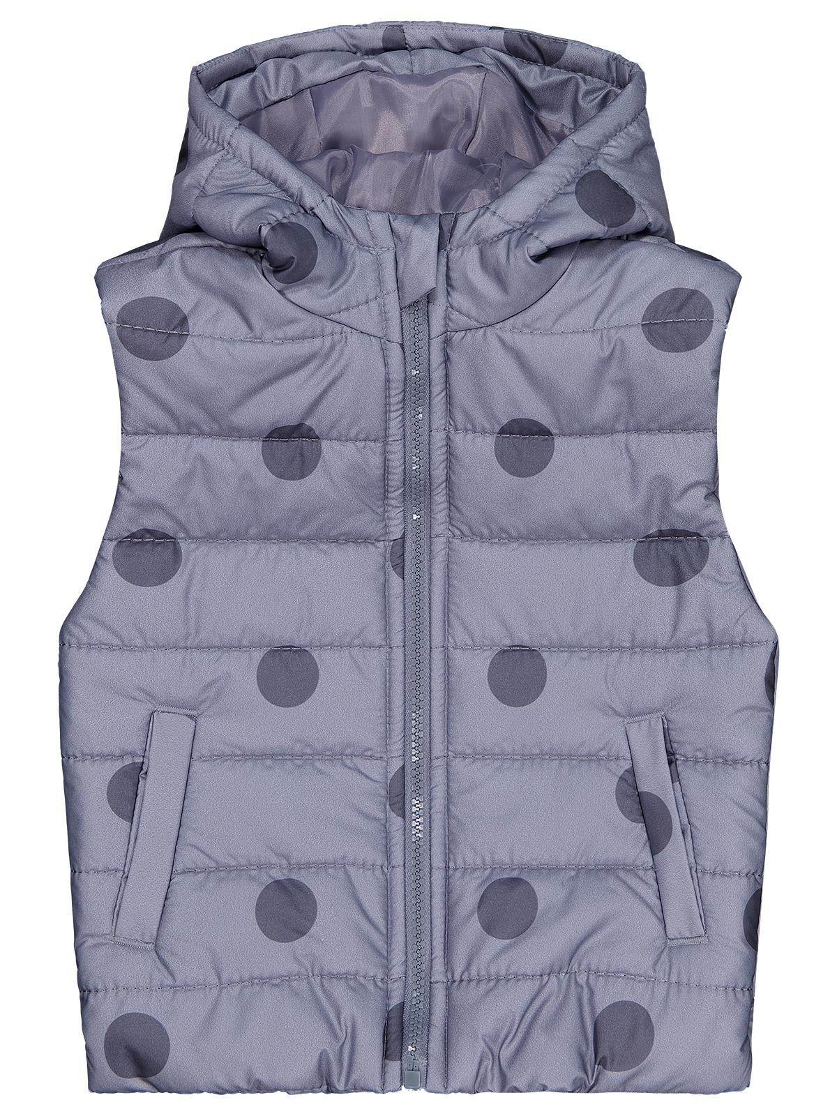 Civil Girls Puan Baskılı 2-5 Yaş Yelek - Gri