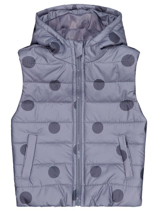 Civil Girls Puan Baskılı 2-5 Yaş Yelek - Gri