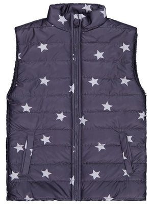 Civil Girls Yıldız Baskılı 10-13 Yaş Yelek - Gri