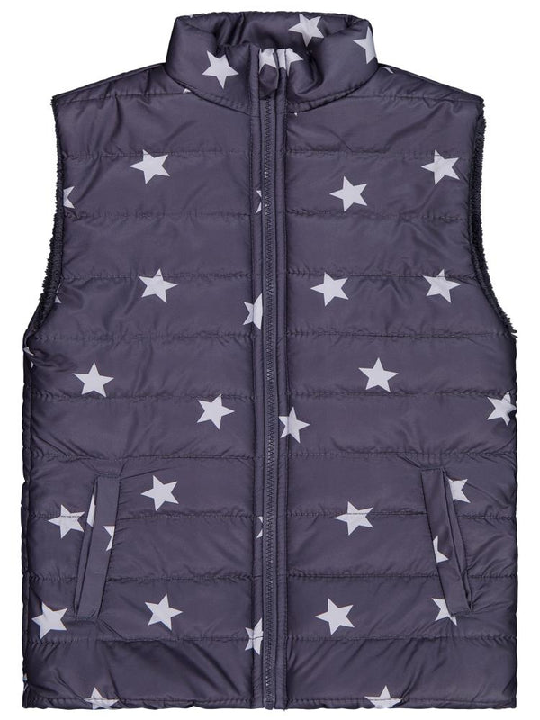Civil Girls Yıldız Baskılı 10-13 Yaş Yelek - Gri