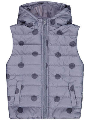 Civil Girls Puan Baskılı 6-9 Yaş Yelek - Gri