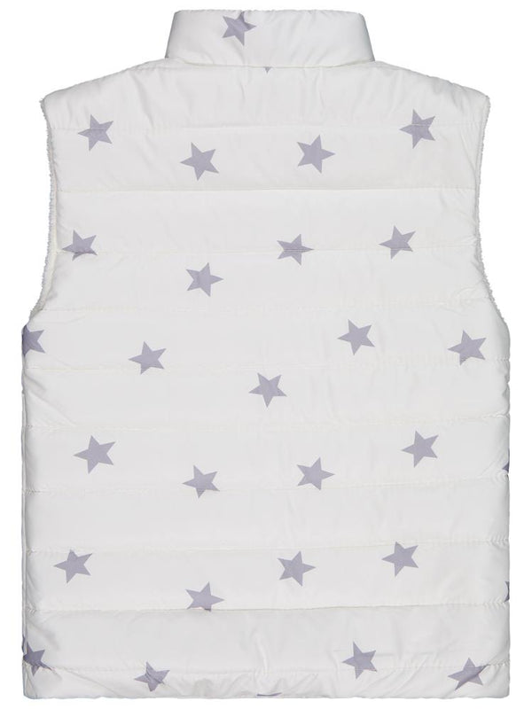 Civil Girls Yıldız Baskılı 10-13 Yaş Yelek - Ekru