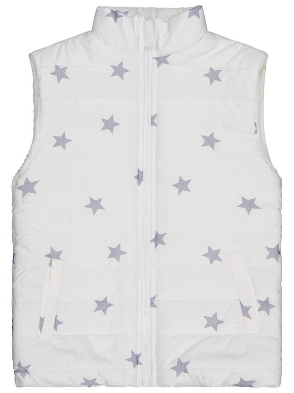 Civil Girls Yıldız Baskılı 10-13 Yaş Yelek - Ekru