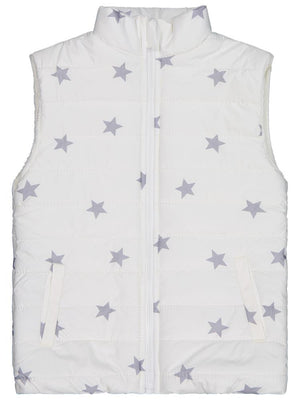 Civil Girls Yıldız Baskılı 10-13 Yaş Yelek - Ekru