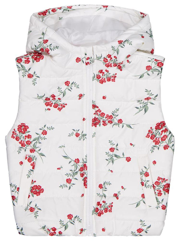 Civil Girls Çıtır Çiçek 2-5 Yaş Yelek - Ekru