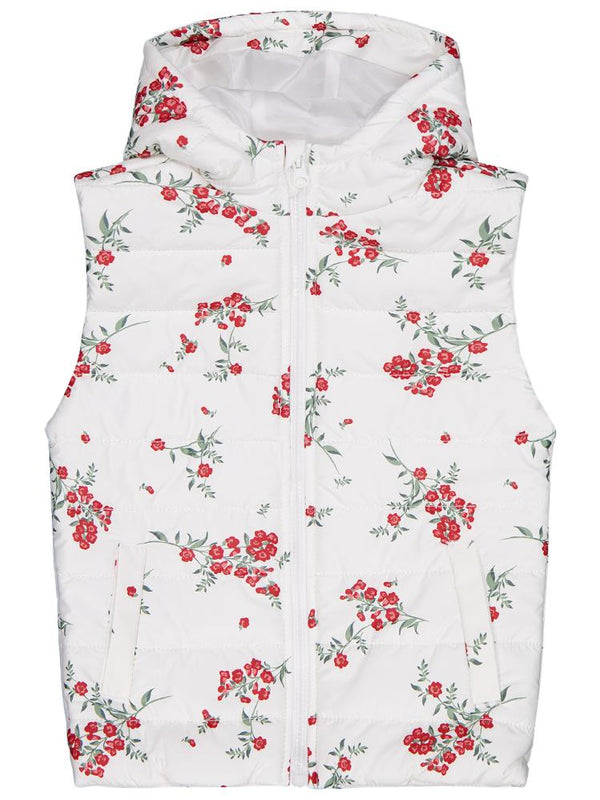 Civil Girls Çıtır Çiçek 6-9 Yaş Yelek - Ekru