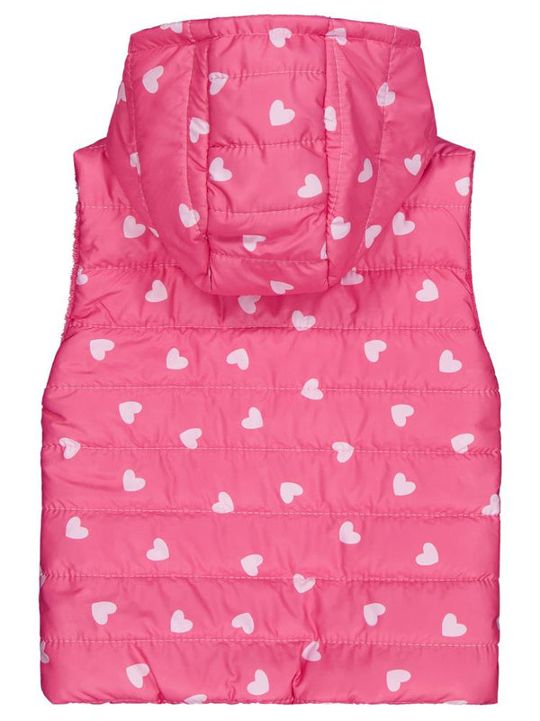 Civil Girls Kalp Baskılı 6-9 Yaş Yelek - Pembe