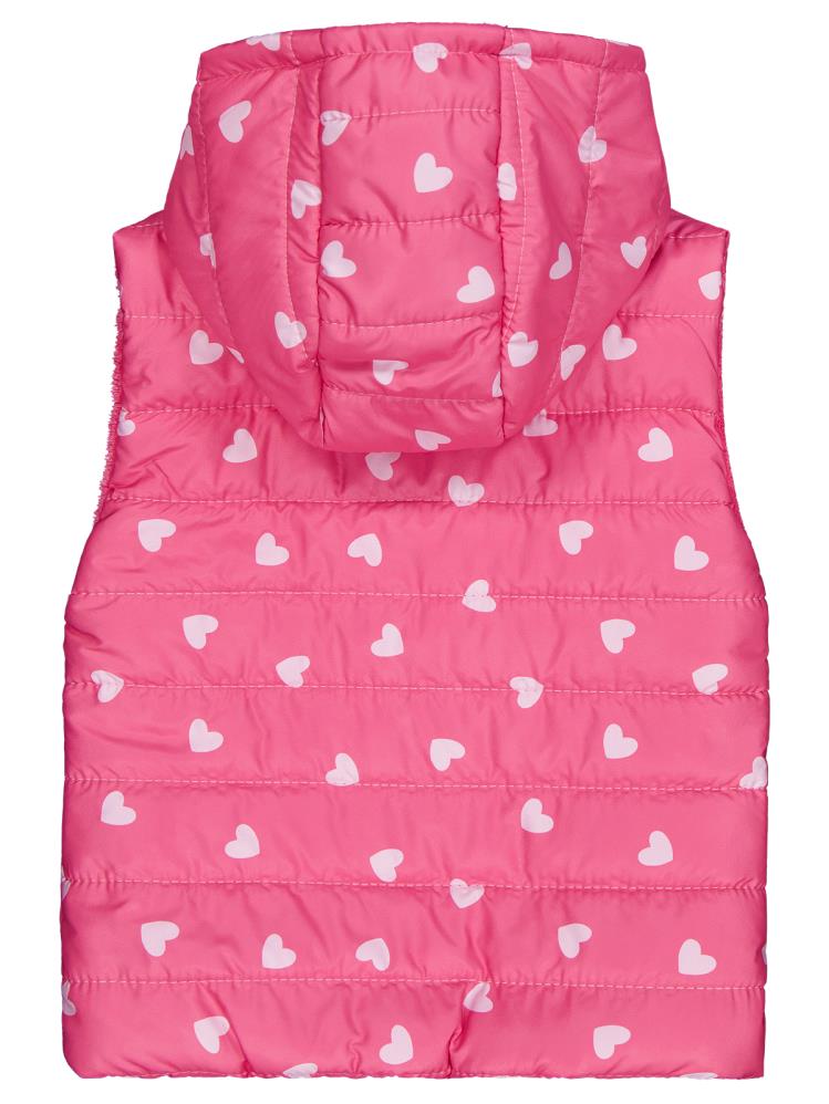 Civil Girls Kalp Baskılı 6-9 Yaş Yelek - Pembe