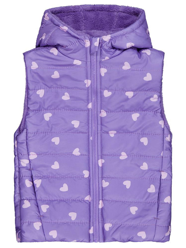 Civil Girls Kalp Baskılı 6-9 Yaş Yelek - Lila