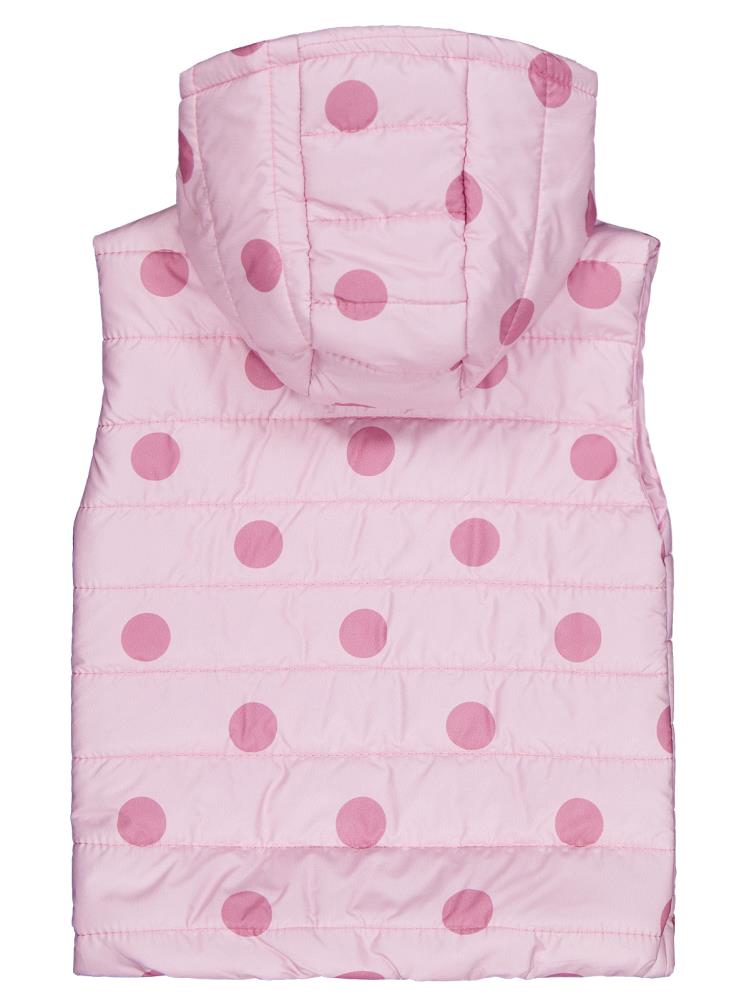 Civil Girls Puan Baskılı 6-9 Yaş Yelek - Pudra