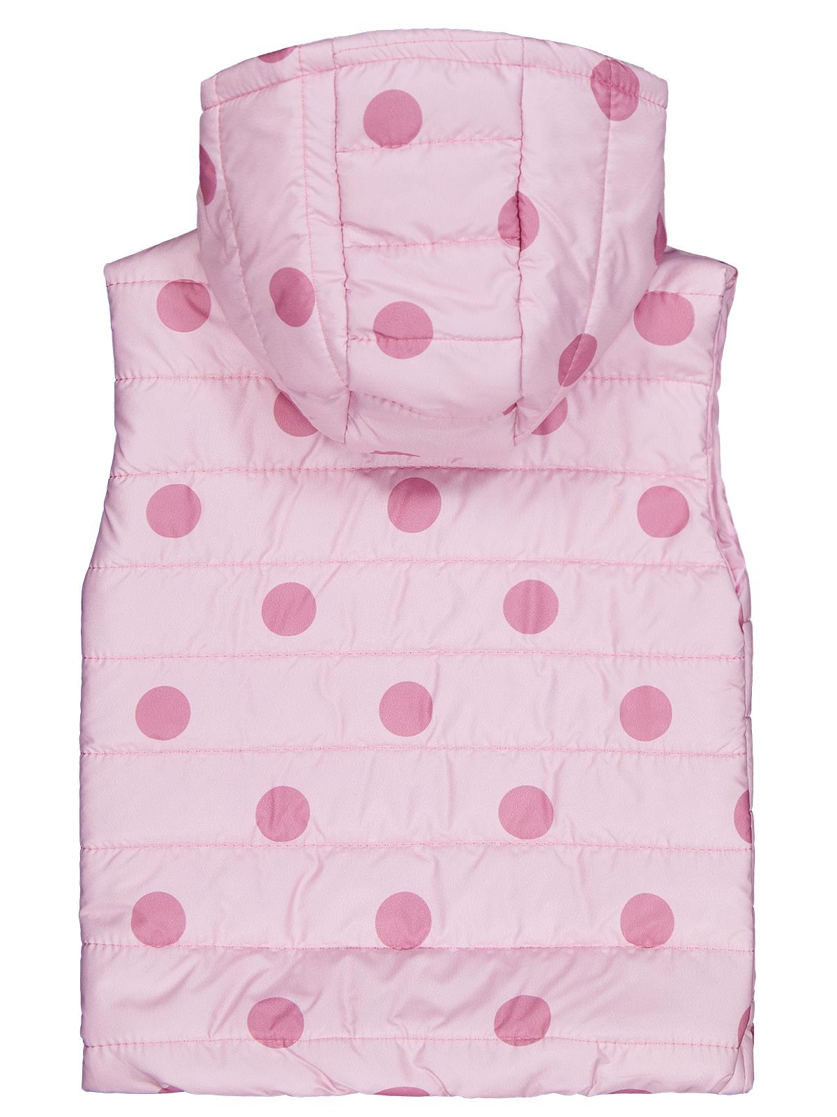 Civil Girls Puan Baskılı 6-9 Yaş Yelek - Pudra