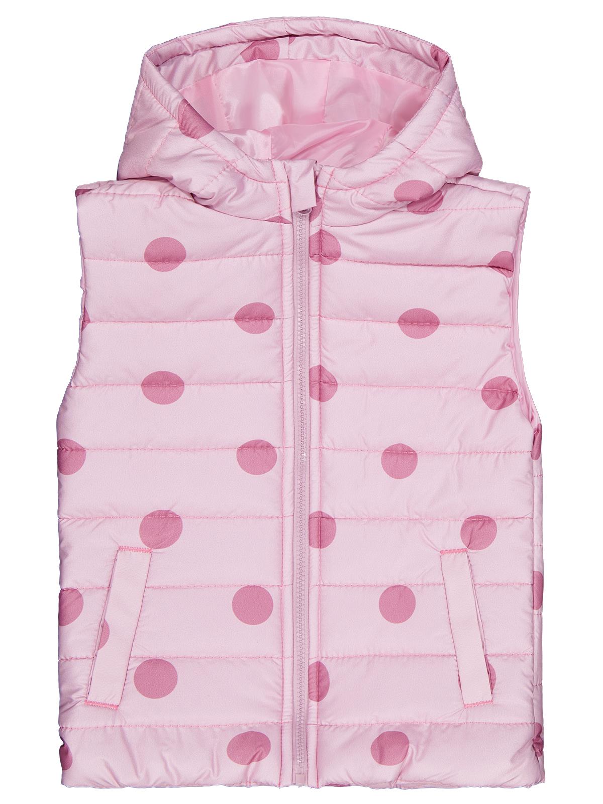 Civil Girls Puan Baskılı 6-9 Yaş Yelek - Pudra