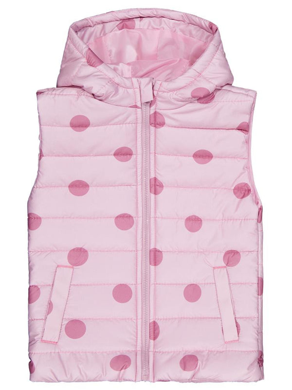 Civil Girls Puan Baskılı 6-9 Yaş Yelek - Pudra