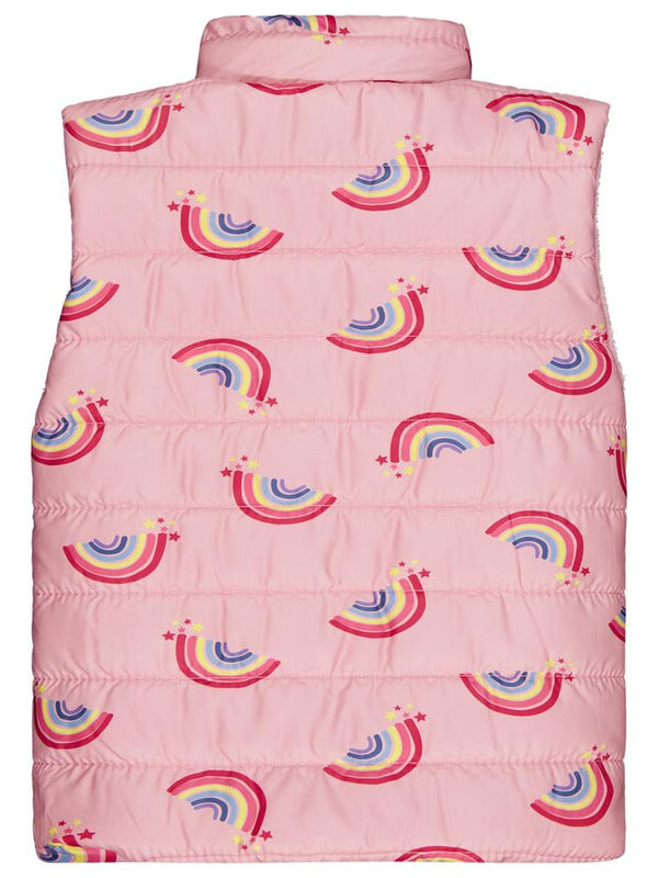Civil Girls Rainbow Baskılı 6-9 Yaş Yelek - Pembe