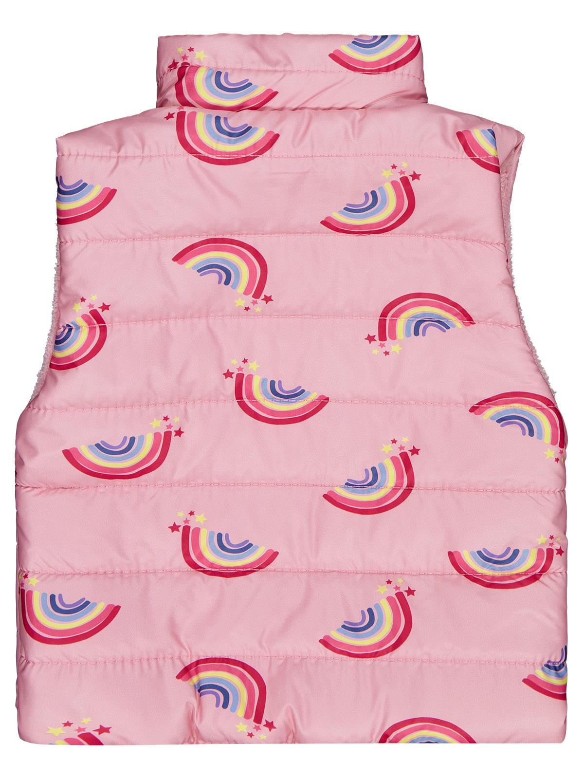 Civil Girls Rainbow Baskılı 2-5 Yaş Yelek - Pembe