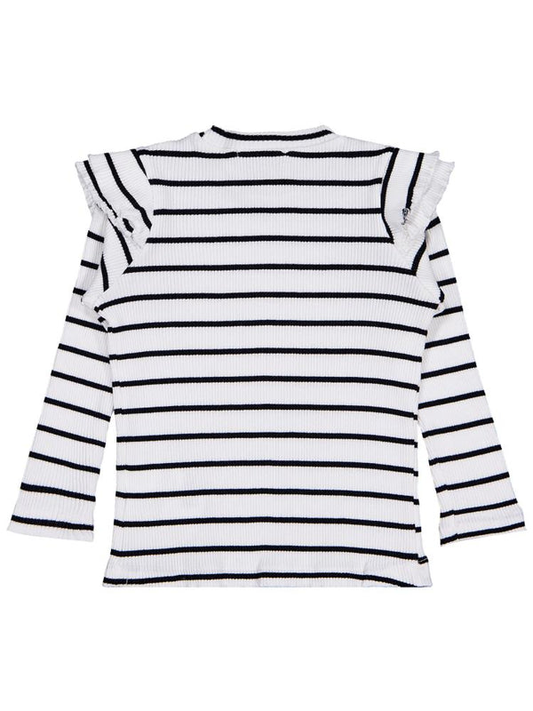 Civil Girls Kolu Fırfırlı 2-5 Yaş Sweatshirt - Ekru