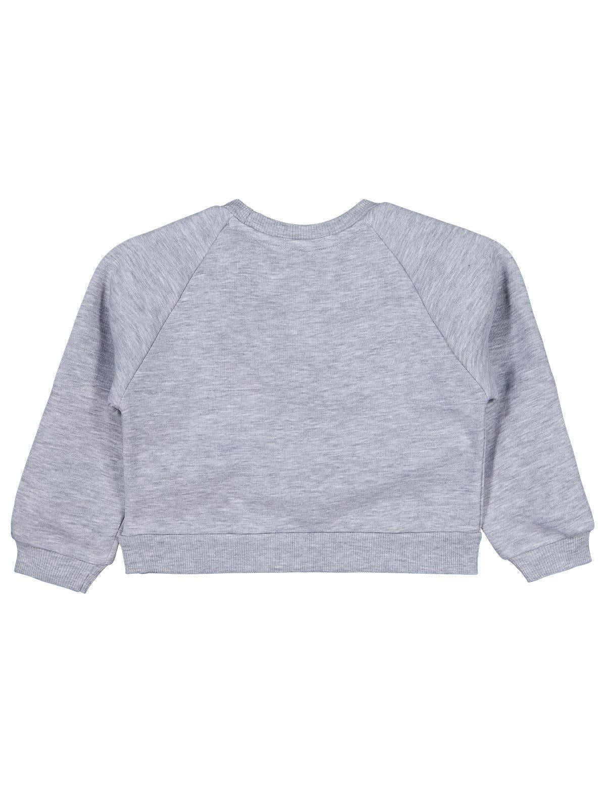 Civil Girls Ponpon Aksesuarlı 2-5 Yaş Sweatshirt - Gri