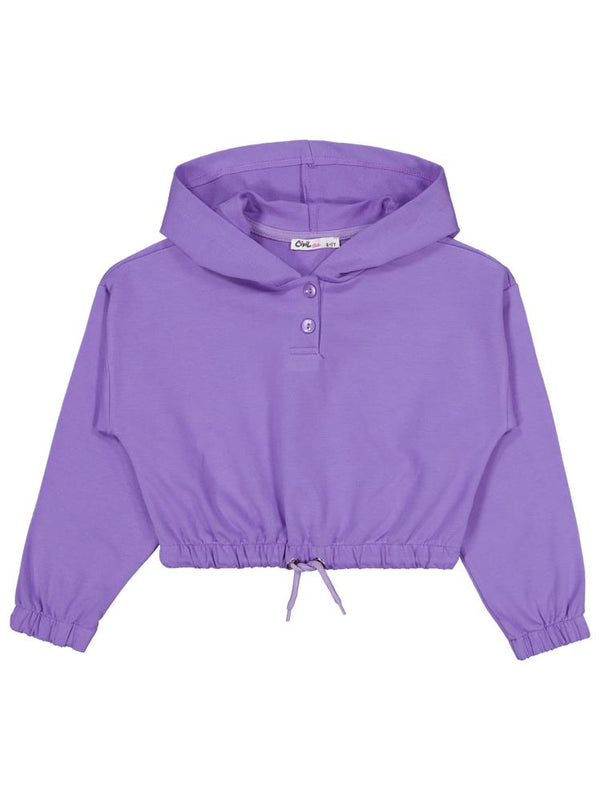 Civil Girls Kapşonlu 6-9 Yaş Sweatshirt - Lila