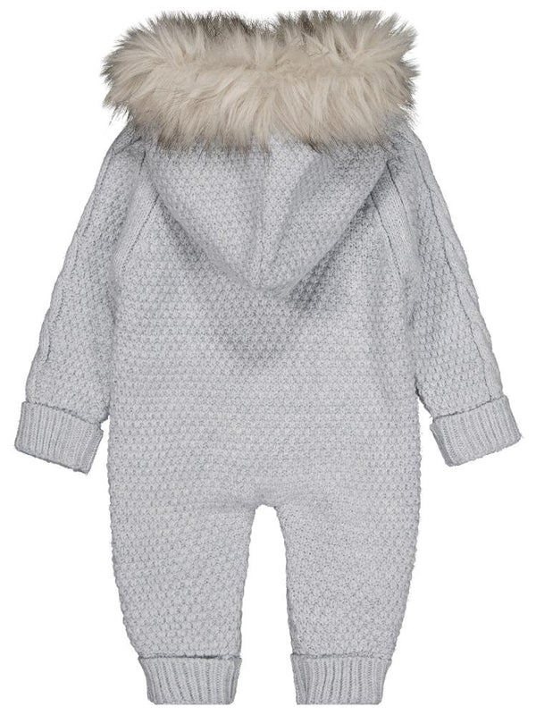 Beybek Kapşonlu 3-12 Ay Tulum - Gri