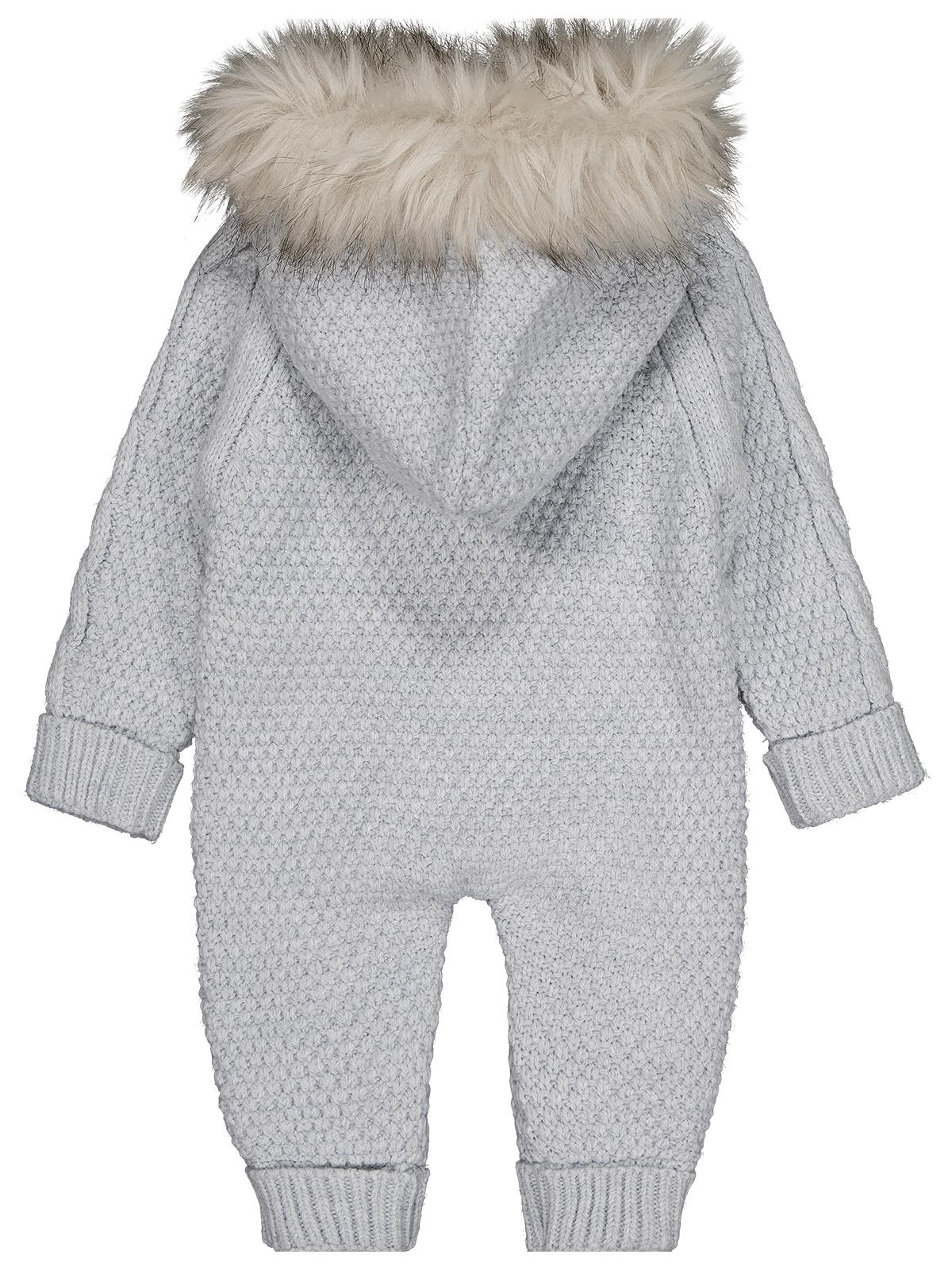 Beybek Kapşonlu 3-12 Ay Tulum - Gri