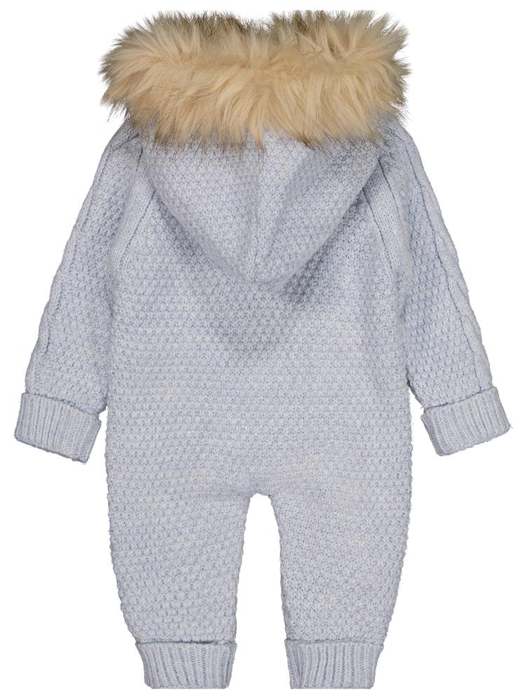 Beybek Kapşonlu 3-12 Ay Tulum - Mavi