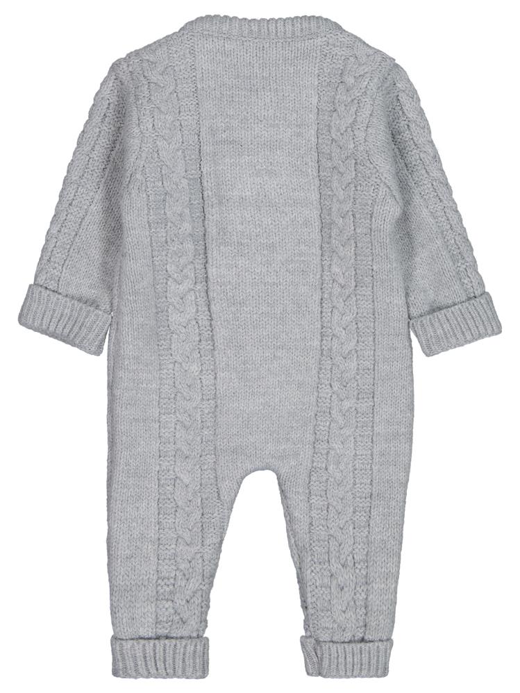 Beybek Düğmeli 3-12 Ay Tulum - Gri