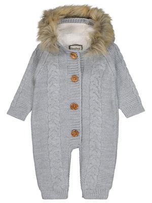 Beybek Kapşonlu 3-12 Ay Tulum - Gri