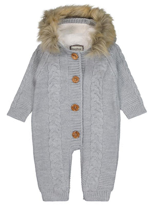 Beybek Kapşonlu 3-12 Ay Tulum - Gri