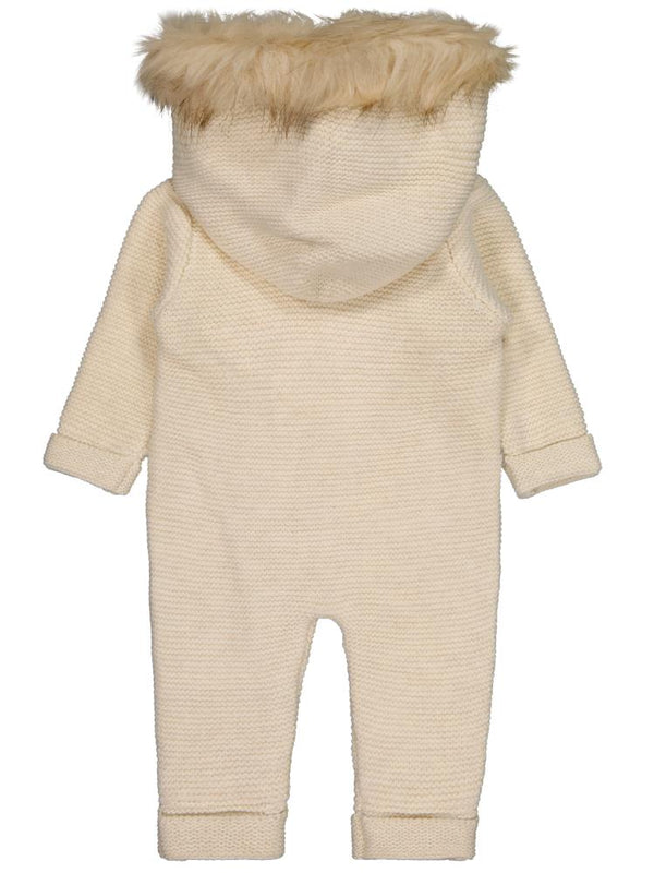 Beybek Kapşonlu 3-12 Ay Tulum - Ekru