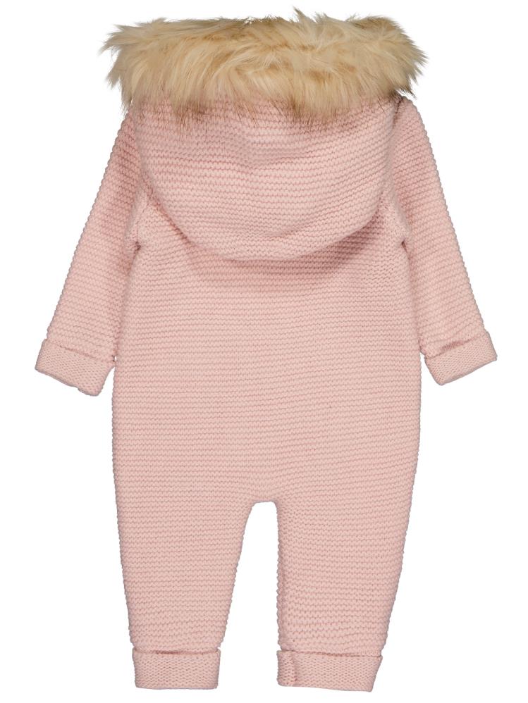 Beybek Kapşonlu 3-12 Ay Tulum - Pembe