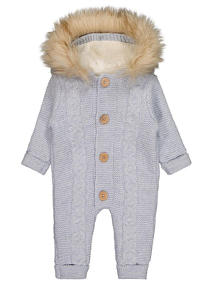 Beybek Kapşonlu 3-12 Ay Tulum - Mavi