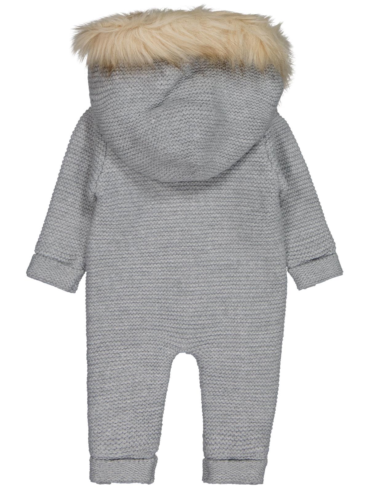 Beybek Kapşonlu 3-12 Ay Tulum - Gri